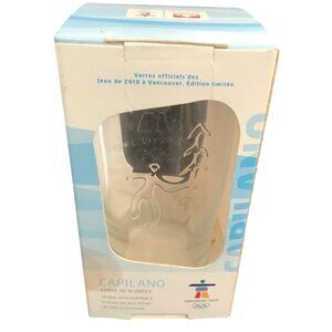 Vancouver 2010  OLYMPICS Capilano 16 oz Clear Glass Limited Edition Mancave Cndn